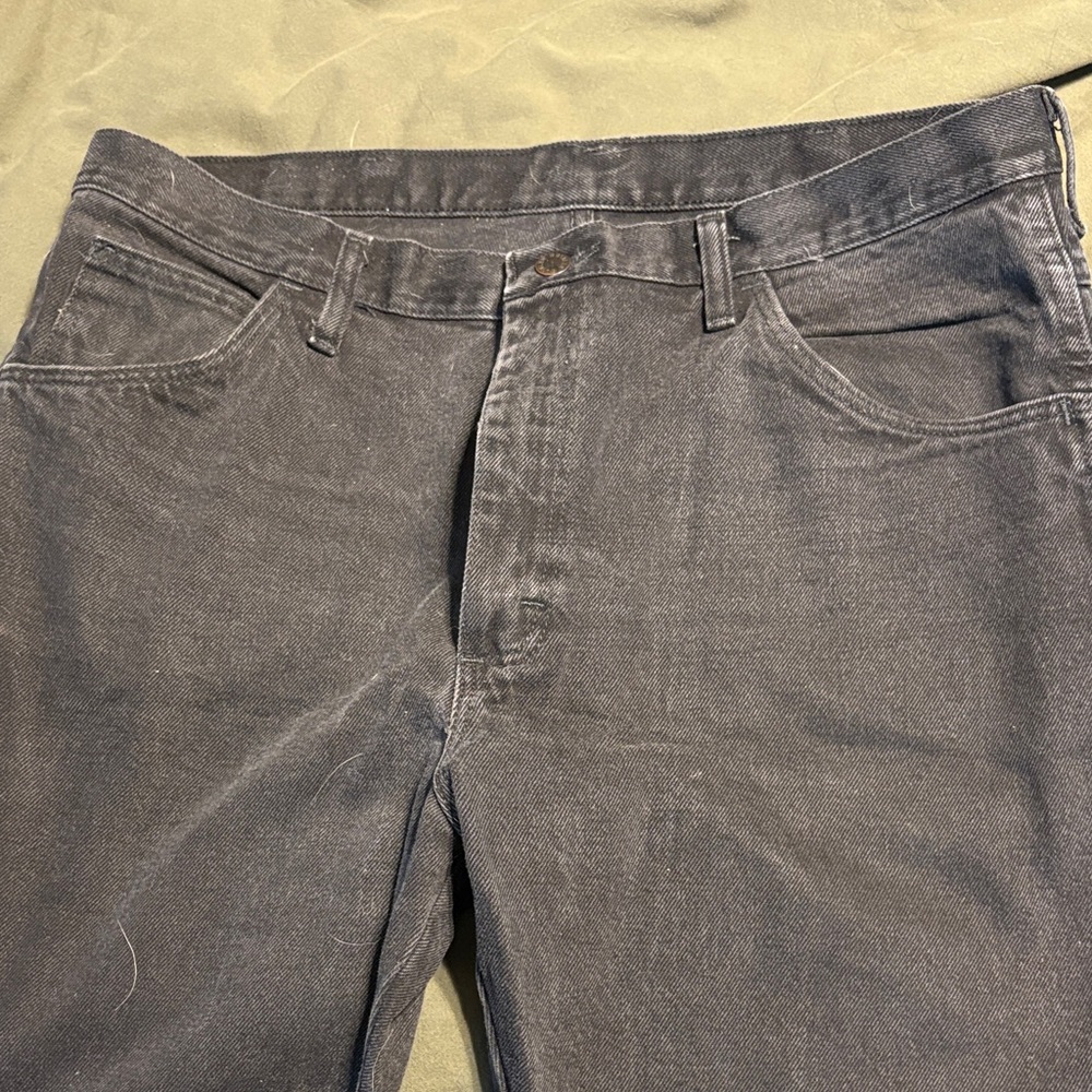 Rustler Men's Dark Gray Bootcut Jeans